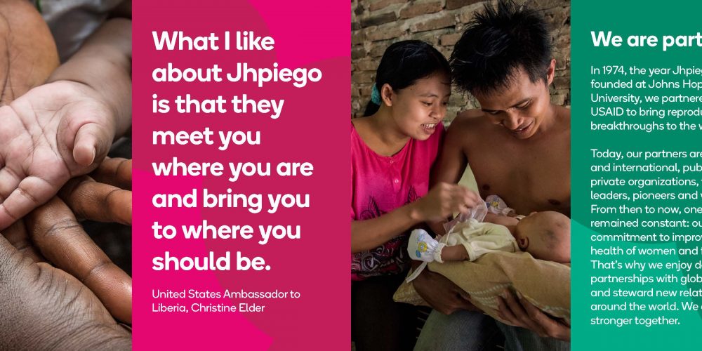 Jhpiego brochure front